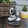 Dekofigur Buddha 9 cm Weiß Handbemalt Resin Anjali Mudra