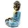 Statue Deko Buddha Resin 22 cm Handbemalt Varada Mudra