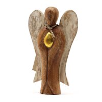 Deko Hati-Hati Engel Figur 15 cm hoch Suarholz Handarbeit