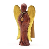 Dekostatue Engel Hati-Hati 15 cm klein Suarholz Handarbeit