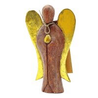 Deko Statue Hati-Hati Engel 15 cm Suarholz Handarbeit
