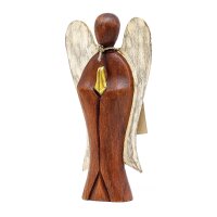 Deko Figur Hati-Hati Engel 20 cm Suarholz Handarbeit