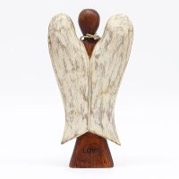 Deko Figur Hati-Hati Engel 20 cm Suarholz Handarbeit
