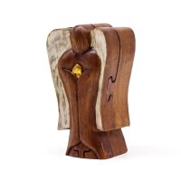 Dekostatue mit Fach Hati-Hati Engel 14 cm klein Handarbeit