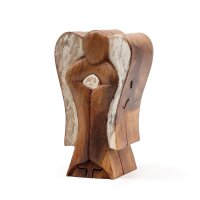 Deko Figur mit Geheimfach 14 cm Hati-Hati Engel Suarholz