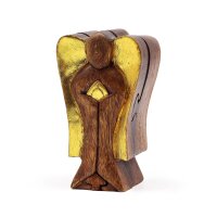 Deko Statue mit Geheimfach 14 cm Hati-Hati Engel Suarholz
