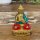 Buddha Dekofigur 7,5 cm klein Messing Howlit Handarbeit