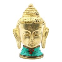 Dekostatue Messing Howlit 11,5 cm hoch Handarbeit Buddha