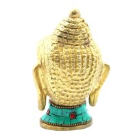 Dekostatue Messing Howlit 11,5 cm hoch Handarbeit Buddha