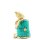 Statue klein 6,5 cm Messing Howlit Buddha Denkpose Handarbeit
