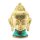 Dekofigur Buddha aus Messing Howlit 5 cm klein Handarbeit