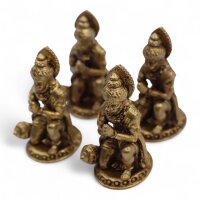 Dekofiguren Hindu Gott Hanuman 4 Stück Messing 3,6cm...