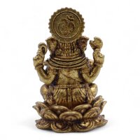 Statuen Set Ganesha 12 Stück Messing 3 cm Hindu Handarbeit