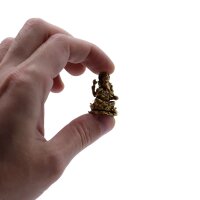 Statuen Set Ganesha 12 Stück Messing 3 cm Hindu Handarbeit