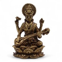 Figuren Set Sarasvati 4 Stück 4,9 cm Messing...