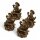 Figuren Set Sarasvati 4 Stück 4,9 cm Messing Handarbeit Deko
