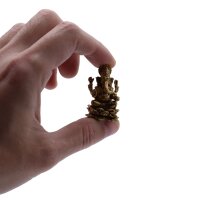Figurenset Ganesha 6 Stück 3,7 cm Messing Handarbeit Deko
