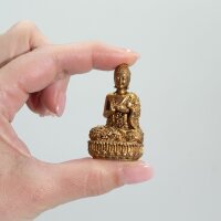Statuen Set Buddha 4 Stück Vitarka Mudra Messing 4 cm massiv