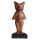 Deko Statue Suarholz massiv Yoga Katze 31 cm Handarbeit