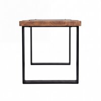 Couchtisch Upcycling Teak 120 cm Kufengestell Industrial