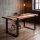 Couchtisch Upcycling Teak 120 cm Kufengestell Industrial