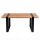 Couchtisch Upcycling Teak 120 cm Kufengestell Industrial