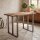 Stehtisch Teak 150 x 40 x 110 cm Kufengestell Upcycling