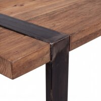 Schreibtisch Teakholz 160 cm breit Upcycling Handarbeit Büro