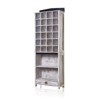 Apothekerregal Weiß 158 x 60 x 25 cm Albesia mit...