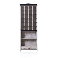 Apothekerregal Weiß 158 x 60 x 25 cm Albesia mit...