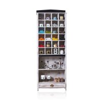 Apothekerregal Weiß 158 x 60 x 25 cm Albesia mit Schublade