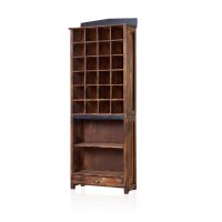 Apothekerschrank Holz 158 x 60 x 25 cm mit Schublade Fach