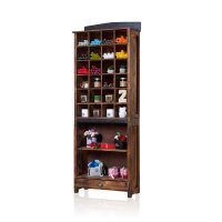 Apothekerschrank Holz 158 x 60 x 25 cm mit Schublade Fach