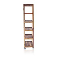 Regal Teakholz massiv 180 x 79 x 37 cm Upcycling Bücher