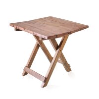 Klapptisch Teakholz 50 cm breit Upcycling Handarbeit Unikat