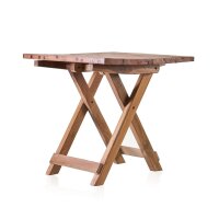 Klapptisch Teakholz 50 cm breit Upcycling Handarbeit Unikat