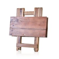 Klapptisch Teakholz 50 cm breit Upcycling Handarbeit Unikat