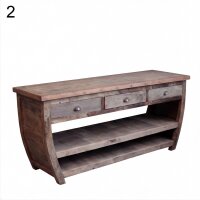 Sideboard mit Schubladen Teak recycelt 180 cm Bali Upcycling