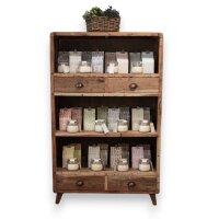 Regal Schrank 160 x 100 x 40 cm Teakholz recycelt massiv