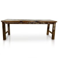 Esstisch 180 cm recyceltes Teakholz Bali Massivholz Unikat