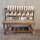 Tisch mit Regal 220 cm XXL recyceltes Teak massiv Sideboard