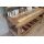 Tisch mit Regal 220 cm XXL recyceltes Teak massiv Sideboard