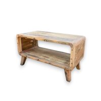 Couchtisch Teakholz massiv 81 x 49 x 41 cm Kaffeetisch