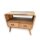 TV Lowboard 79 x 46 x 61 cm 2 Schubladen Teak recycelt klein