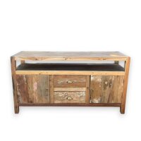 TV Lowboard Sideboard 140 x 40 x 75 cm Teak Handarbeit