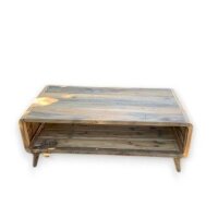 Couchtisch Teakholz 122 x 61 x 41 cm recycelt Kaffeetisch