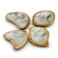 Dekoschale Teak Muscheln 4 Stück Schmuck...