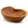 Dekoschale Obst Teakholz ca. 31 cm lang Snacks Handarbeit