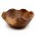 Schale Teak massiv ca. 23 cm breit für Obst Snacks Handarbeit