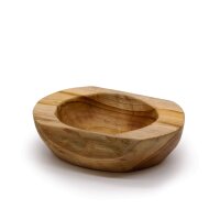 Schale Teak massiv ca. 20 cm lang für Obst Snacks...